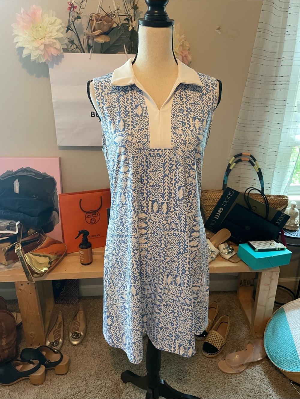 Sigrid Olsen Golf & Tennis dress in SZ L in gently used condition